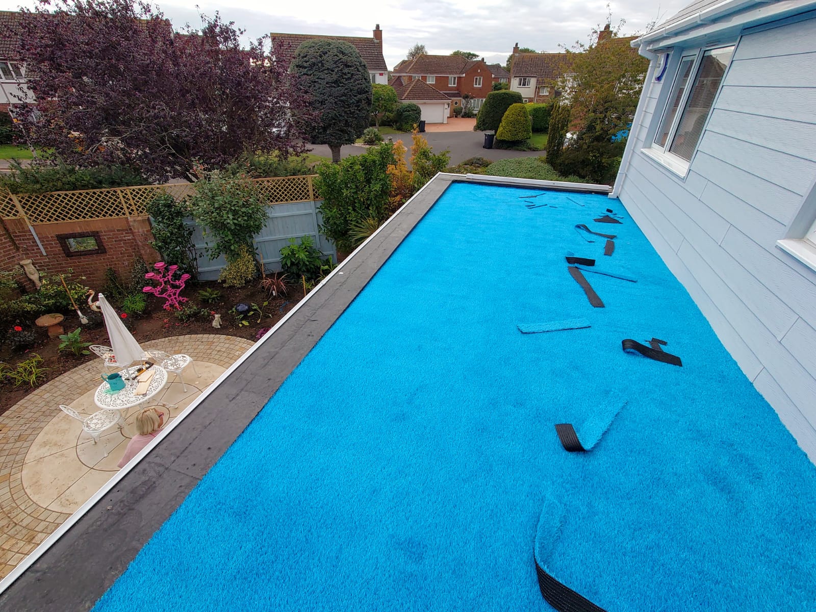 All Aspect Flooring; Case Study: Artificial Grass Installation on a Flat Roof in Mudeford