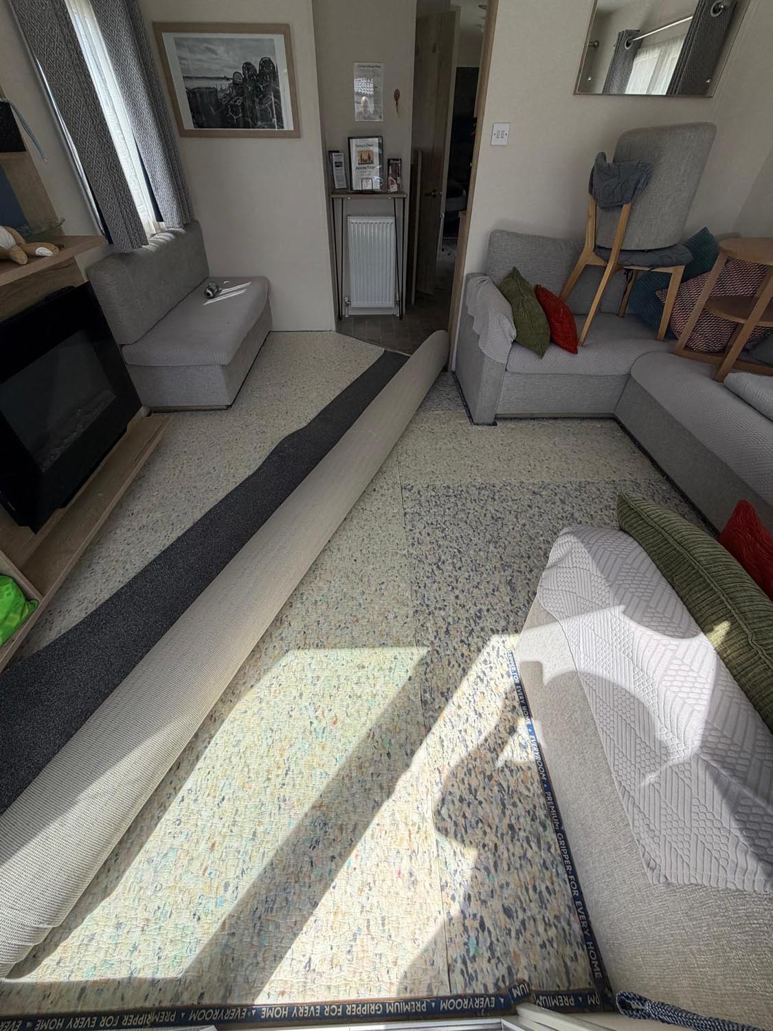 All Aspect Flooring; Case Study: Caravan Carpet Replacement at Hoburne Park