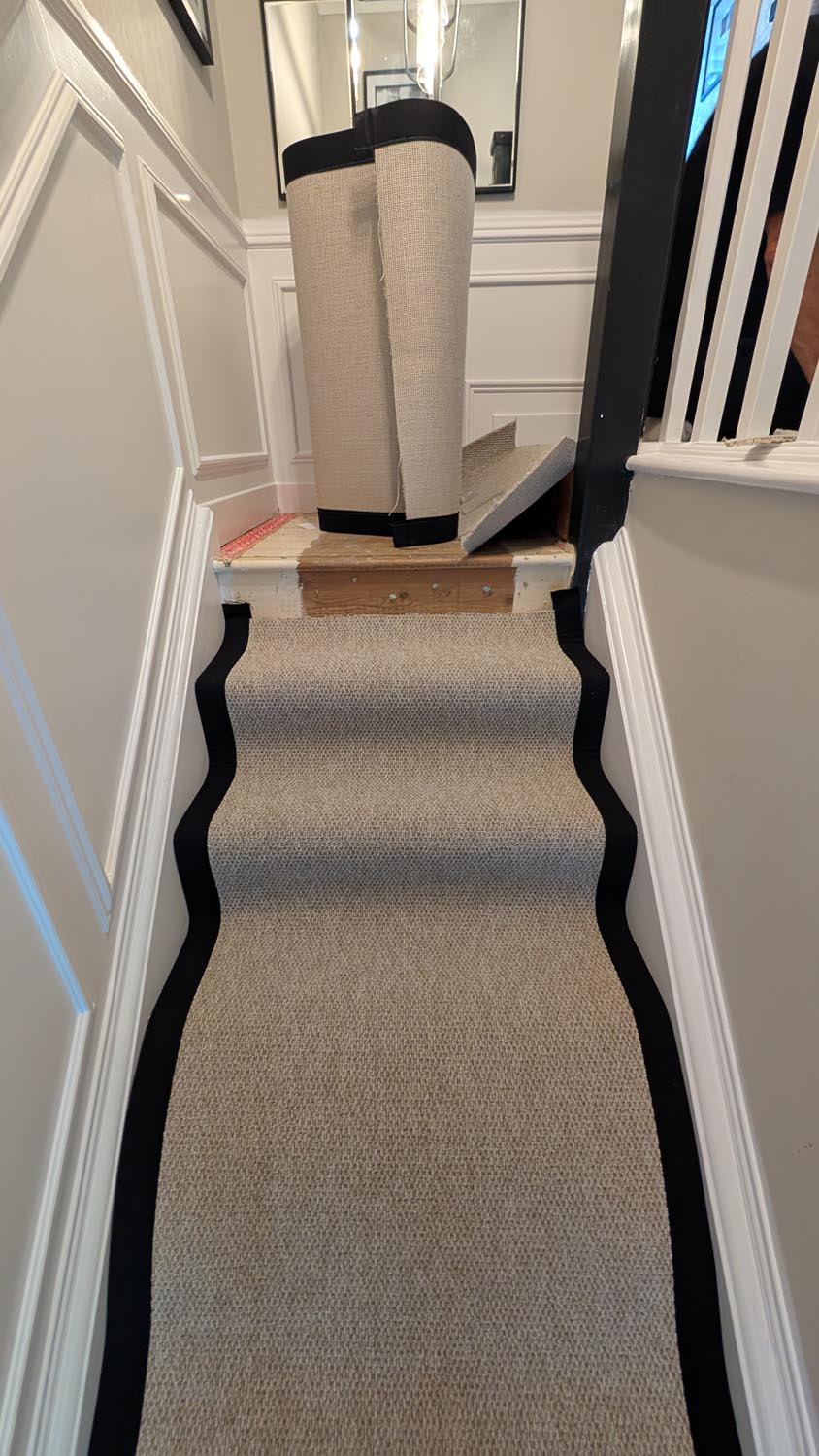 All Aspect Flooring; Case Study: Bespoke Staircase & Landing Carpet Installation in Pennington